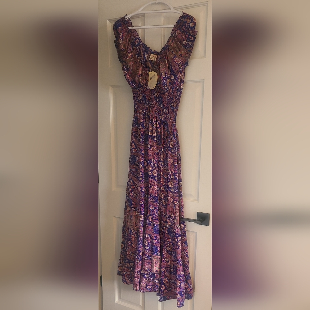 Bohemian Paisley Print Dress